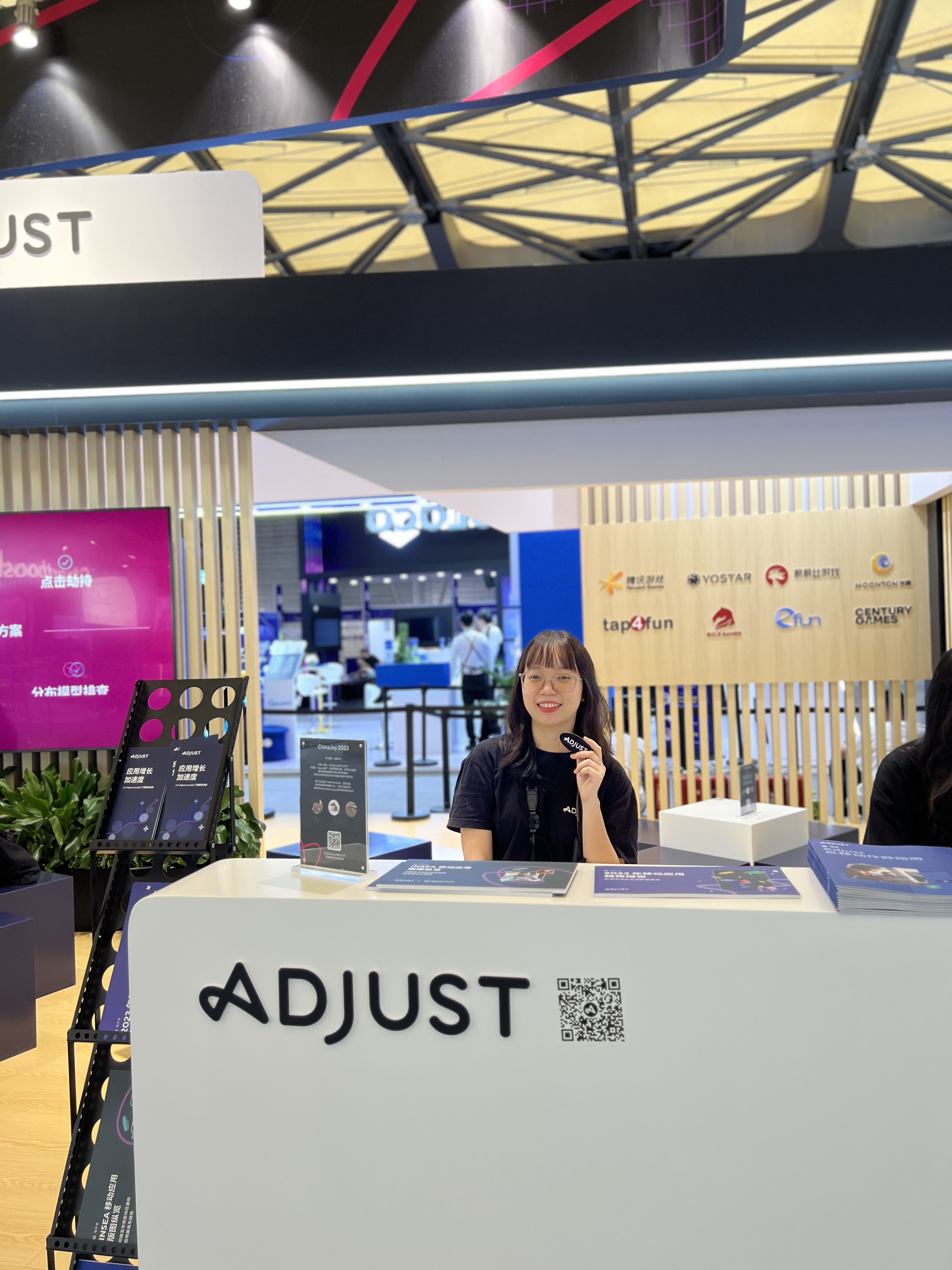 Adjust booth at ChinaJoy 2023