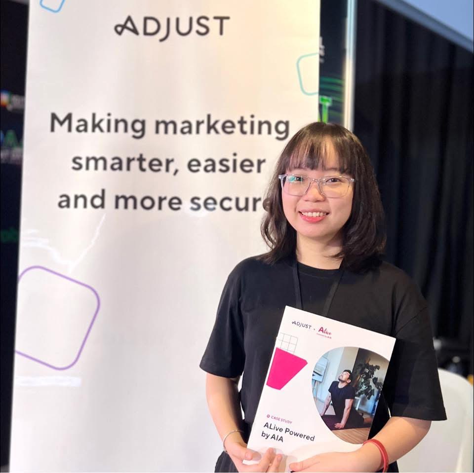 Adjust booth at a Bangkok event, 2022